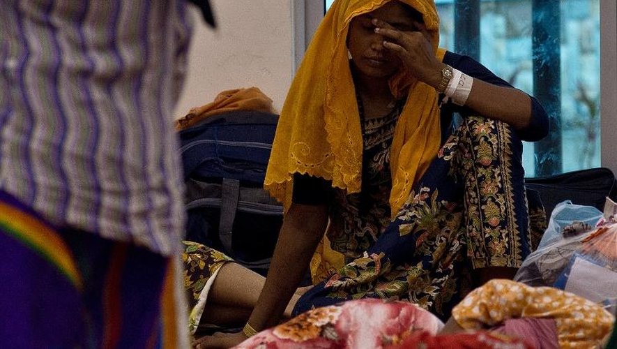 Une migrante Rohingya dans un centre d'hébergement provisoire à Langkawi en Malaisie, le 12 mai 2015