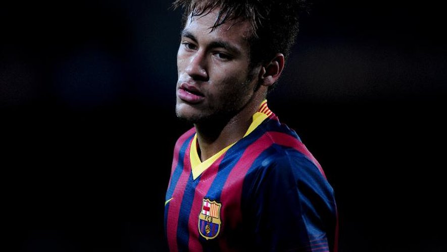 L'attaquant brésilien du FC Barcelone Neymar da Silva Santos Junior le 17 décembre 2013 à Barcelona