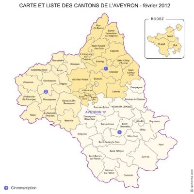 Dans la réforme, les cantons aveyronnais ne seront plus que 32 au lieu de 46 ( photo ).