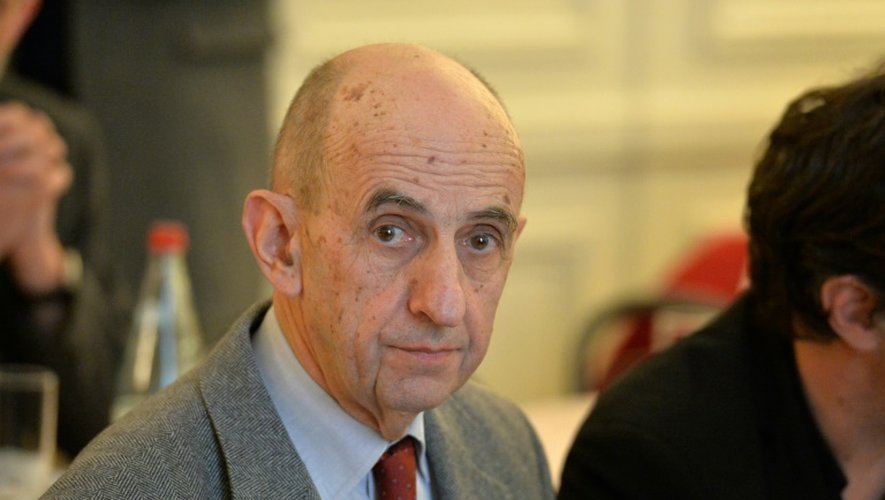 Le président du conseil de surveillance de PSA Louis Gallois le 26 février 2016 à Paris