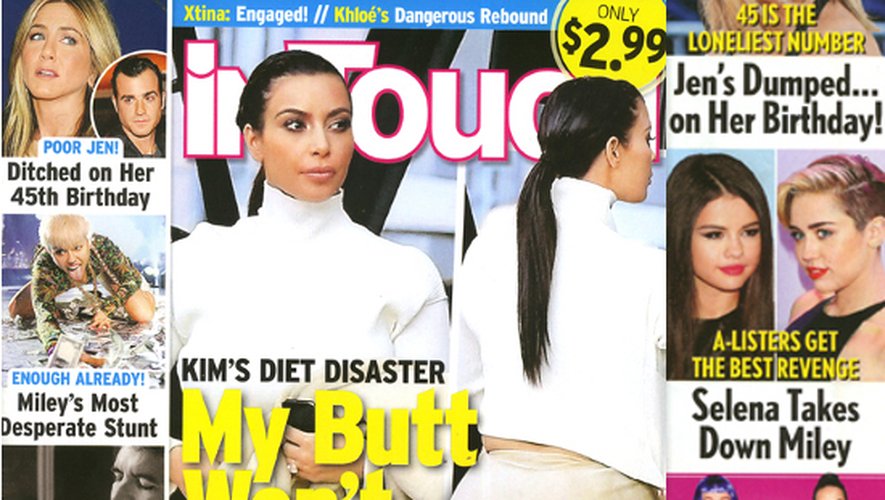 ACTU PEOPLE Kim Kardashian, Kate Middleton et Miley Cyrus en une des tabloïds !