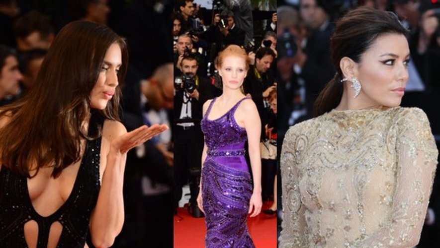 MODE - Cannes 2013 : Irina Shayk, Jessica Chastain, Eva Longoria… Découvrez les plus beaux looks paillettes avant le palmarès complet du festival