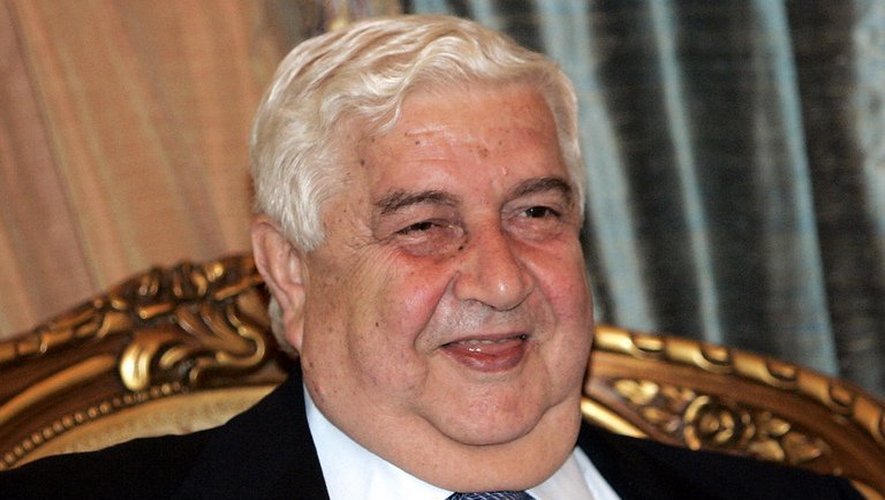 Le ministre syrien des Affaires étrangères, Walid Mouallem, en 2009 lors d'un déplacement en Irak