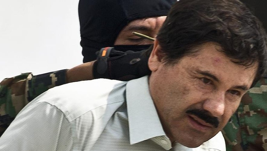 Arrestation du trafiquant de drogue mexicain Joaquin "Chapo" Guzman, le 22 février 2014 à Mexico