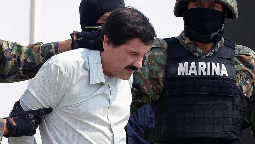 Arrestation du trafiquant de drogue mexicain Joaquin "Chapo" Guzman, le 22 février 2014 à Mexico