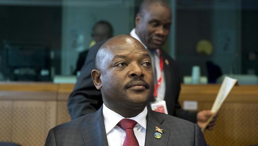 Le président du Burundi Pierre Nkurunziza le 2 avril 2014 à Bruxelles