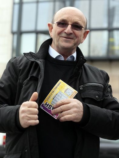 Robert Riblet, qui assigne en justice la Française des jeux, le 23 avril 2013 à Boulogne-Billancourt