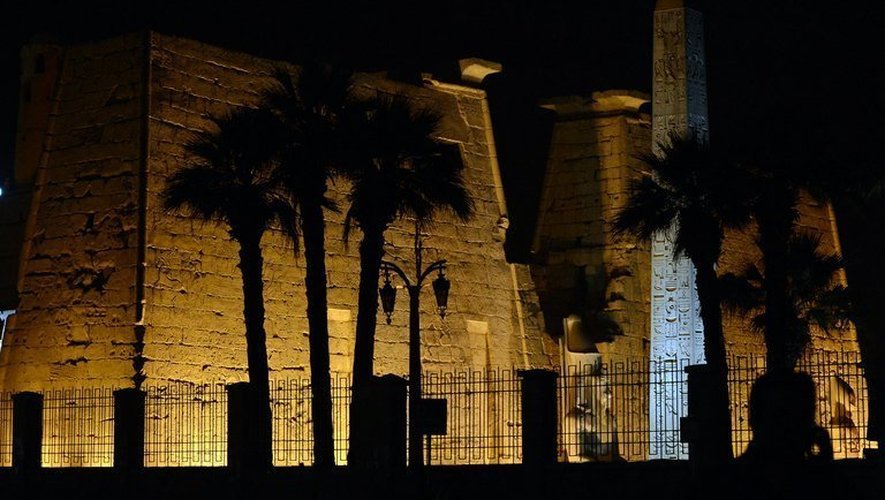 Vue du temple d'Amon à Louxor, le 26 février 2013