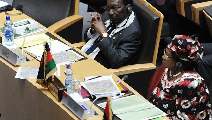Le président malien de transition, Dioncounda Traoré, à Addis Abeba, le 25 mai 2013