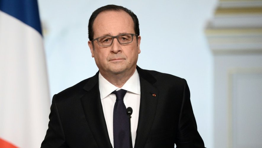 Le président François Hollande à l'Elysée à Paris, le 30 mars 2016