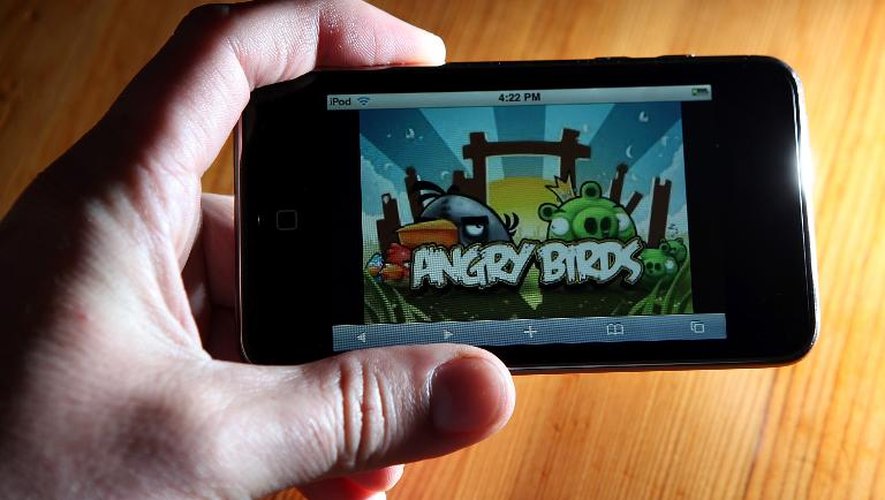 Le jeu "Angry birds" sur un smartphone, photographié le 18 mars 2011 à San Anselmo en Californie