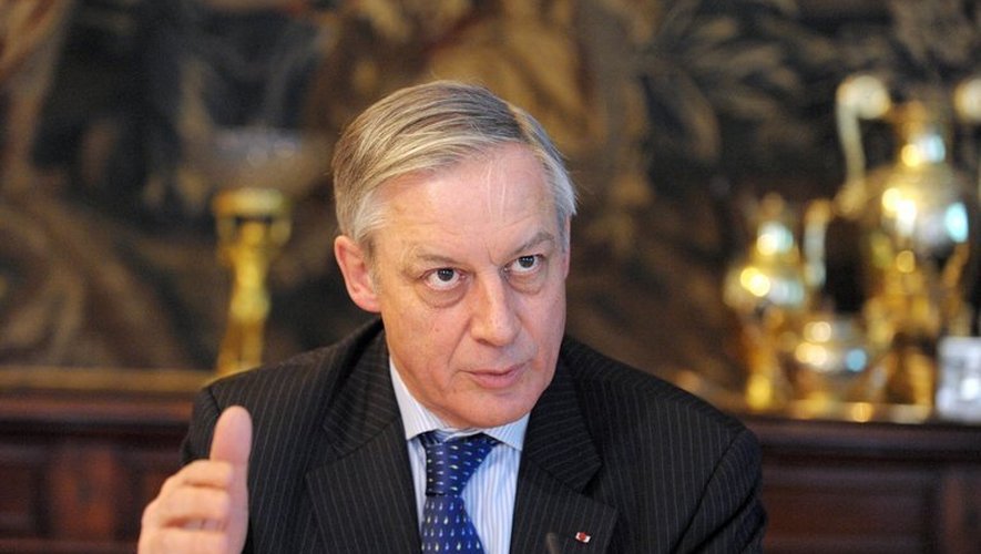 Le gouverneur de la Banque de France, Christian Noyer, le 28 mars 2013 à Paris