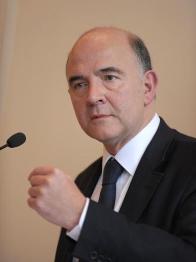 Le ministre des Finances français Pierre Moscovici, le 25 février 2014 à Paris