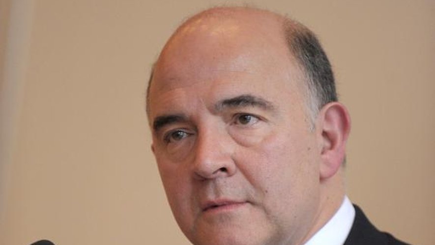 Le ministre des Finances français Pierre Moscovici, le 25 février 2014 à Paris