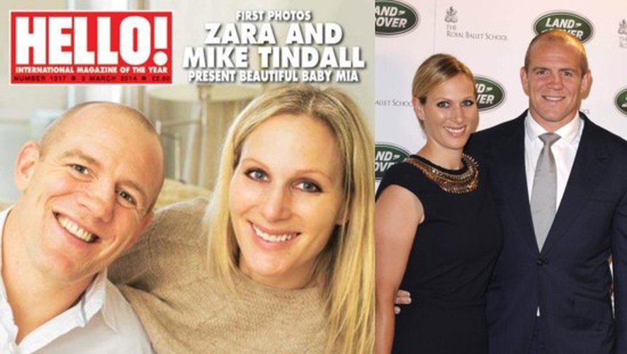 Zara Phillips et Mike Tindall en couverture de Hello ! avec leur bébé Mia Grace, la cousine de bébé George
