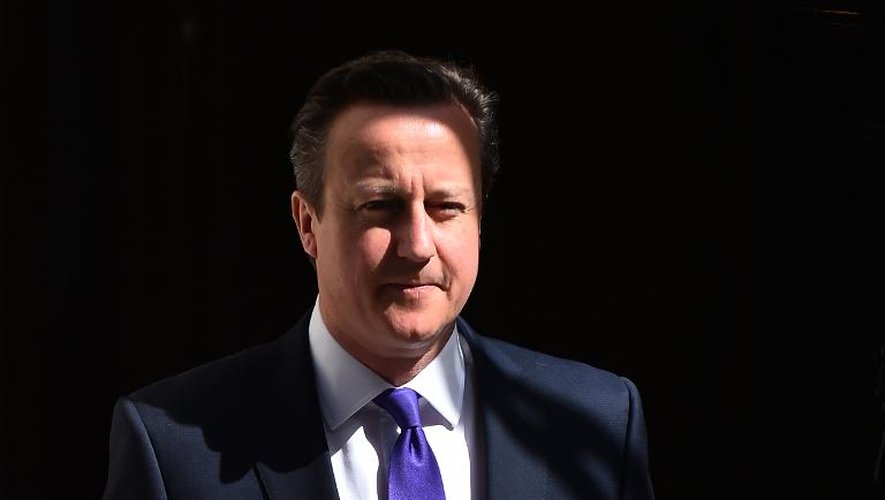 Le Premier ministre britannique David Cameron, le 11 mai 2015 à Londres
