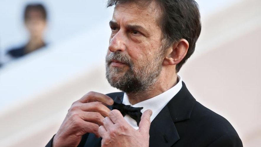 Le réalisateur italien Nanni Moretti après la projection de "Mia Madre" (Ma Mère) au festival de Cannes le 16 mai 2015