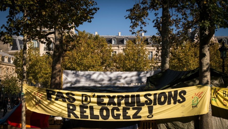 Manifestation contre les expulsions le 1er novembre 205 à Paris