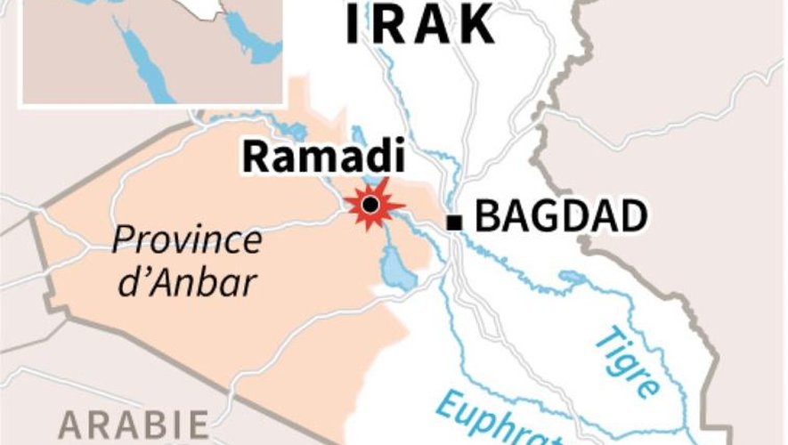 Localisation de la ville de Ramadi