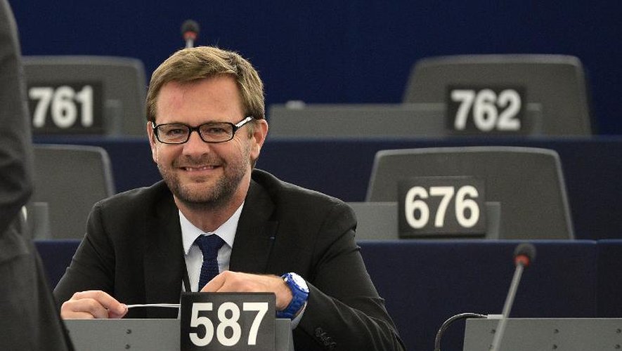 Jérôme Lavrilleux au parlement européen le 21 octobre 2014 à Strasbourg