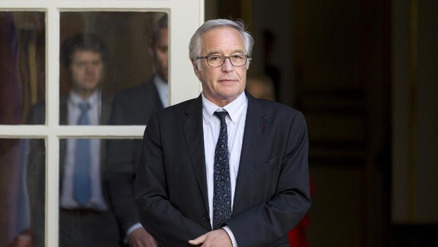 François Rebsamen, ministre du Travail, le 12 mai 2015, à l'Hôtel Matignon, à Paris