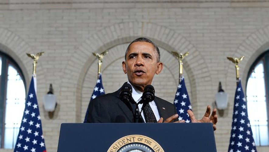 Le président américain Barack Obama à St Paul, dans le Minnesota, le 26 février 2014