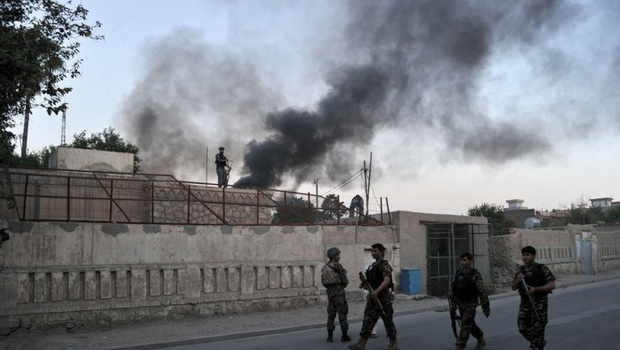 Le Comité international de la Croix-Rouge (CICR) à Jalalabad attaqué, le 29 mai 2013 en Afghanistan