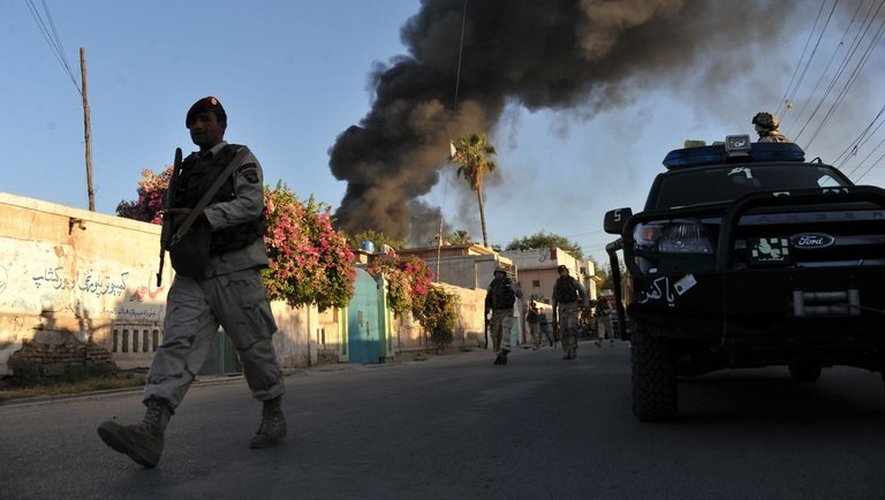 Le Comité international de la Croix-Rouge (CICR) à Jalalabad attaqué, le 29 mai 2013 en Afghanistan