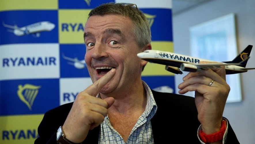 Michael O'Leary, PDG de Ryanair, pose le 16 janvier 2013 à Maastricht, aux Pays-Bas