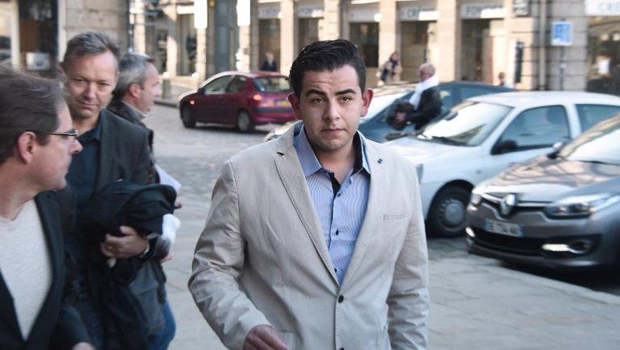 Jonathan Delay à son arrivée au palais de justice le 19 mai 2015 à Rennes