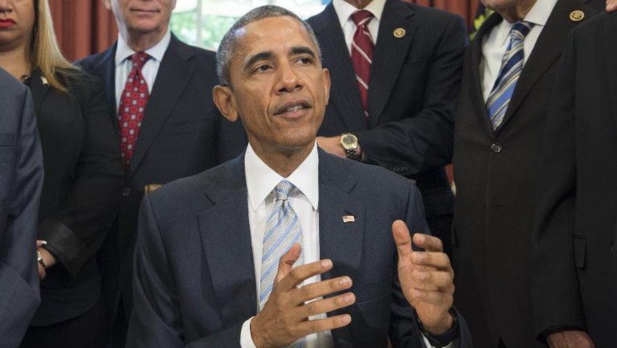 Barack Obama le 19 mai 2015 à la Maison Blanche à Washington