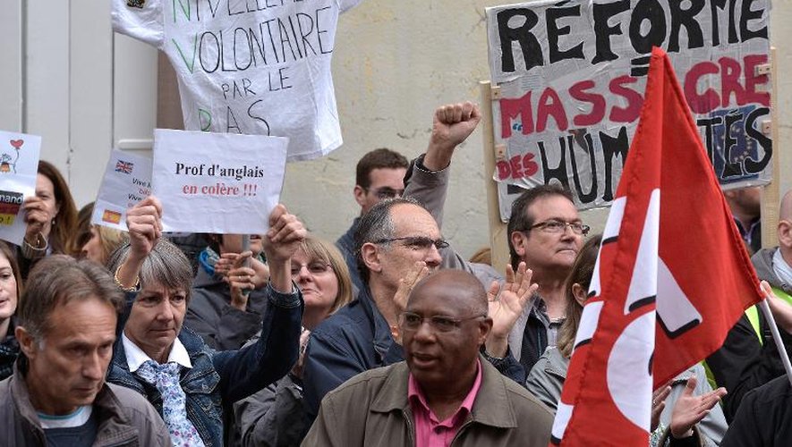 Manifestation contre la réforme du collège le 19 mai 2015 à Strasbourg