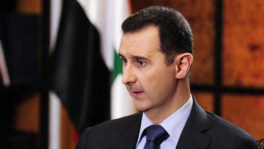 Photo du président syrien Bachar al-Assad fournie le 18 mai 2013 par l'agence Sana
