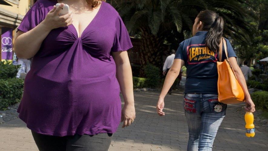 Une personne obèse le 20 mai 2013 à Mexico