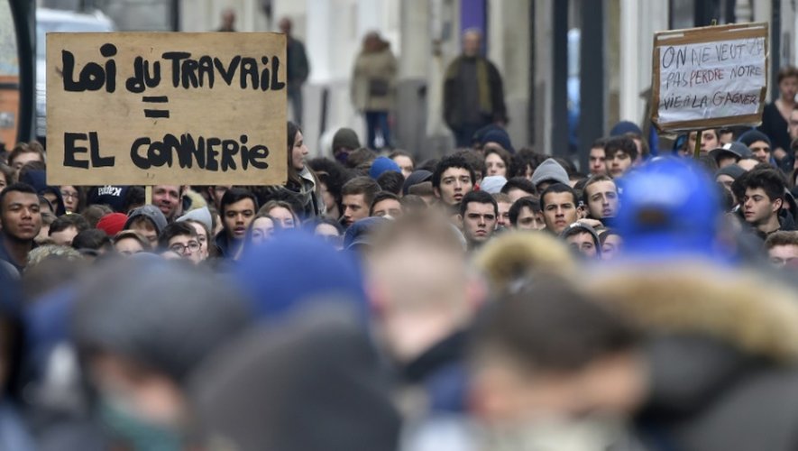 Manifestation contre la loi travail le 31 mars 2016 à Nantes
