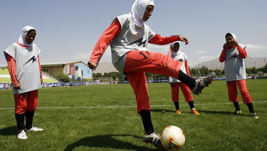 Des joueuses de la sélection iranienne, en juin 2009 à Téhéran