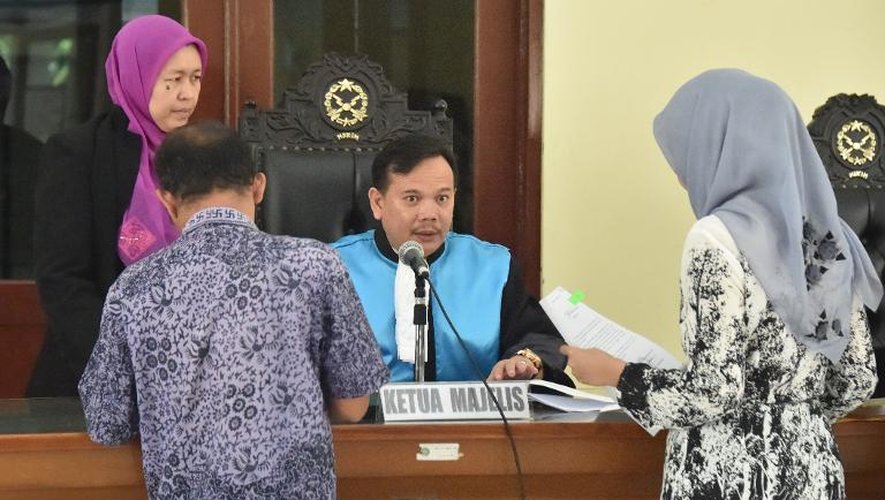 Le juge Ujang Abdullah lors de l'audience sur le recours de Serge Atlaoui le 20 mai 2015 à Jakarta
