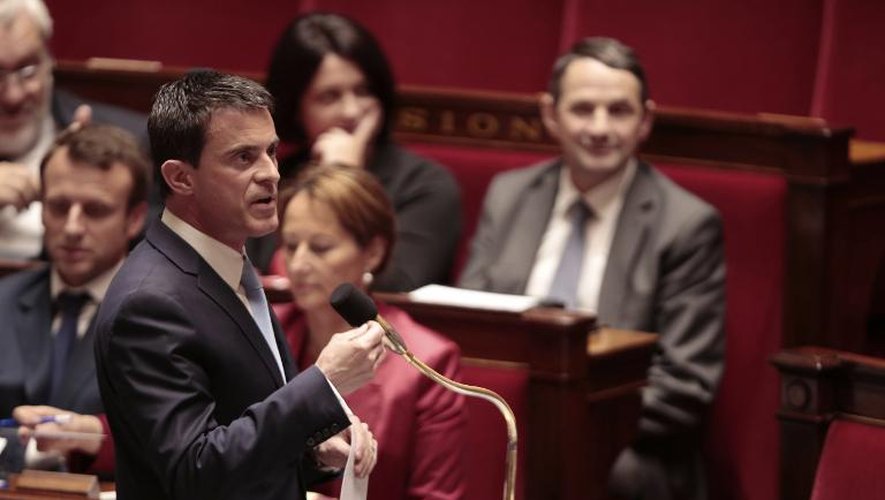 Le Premier ministre Manuel Valls à l'Assemblée nationale le 20 mai 2015