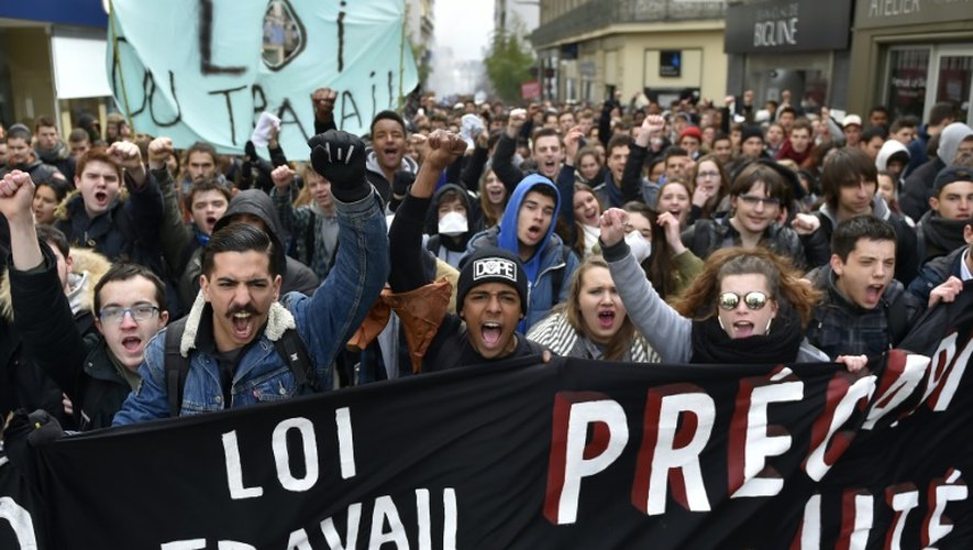 Manifestation contre la loi travail le 30 mars 2016 à Nantes