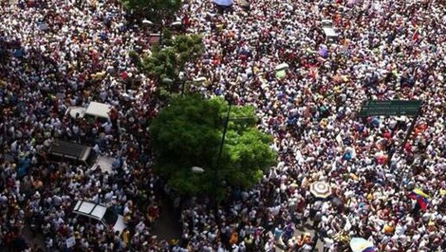 Des opposants manifestent le 2 mars 2014 à Caracas