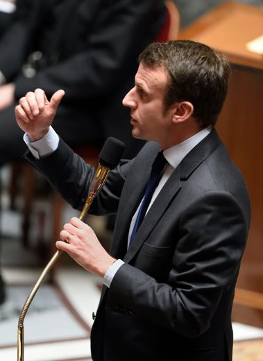 Le ministre de l'Economie Emmanuel Macron le 22 mars 2016 à Paris