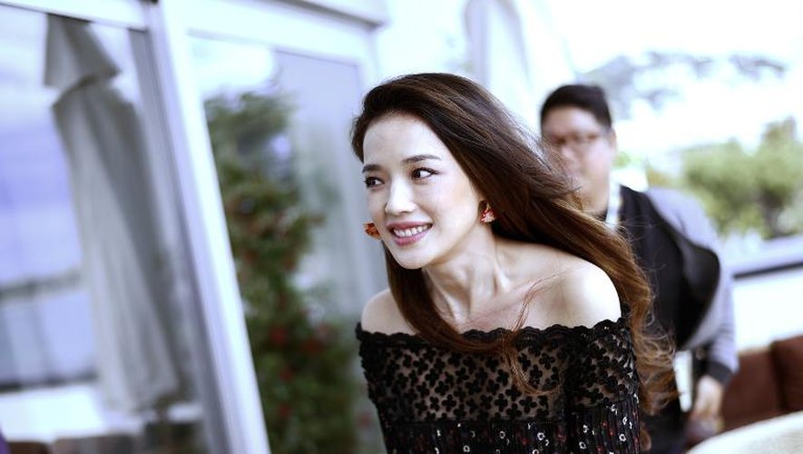 L'actrice taïwanaise Shu Qi lors de la présentation du film "The Assassin" au Festival de Cannes, le 21 mai 2015