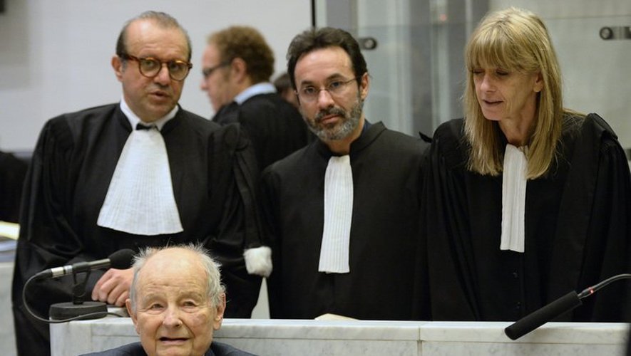 Jacques Servier, fondateur des Laboratoires Servier, au tribunal correctionnel de Nanterre, le 21 mai 2013