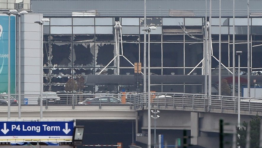 L'aéroport de Bruxelles à Zaventem, frappé par des kamikazes jihadistes le 22 mars 2016