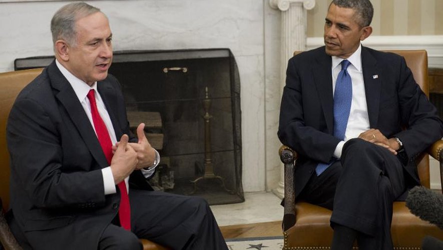 Benjamin Netanyahu reçu par Barack Obama le 3 mars 2014 à la Maison Blanche à Washington