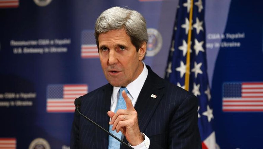 Le Secrétaire d'Etat John Kerry le 4 mars 204 à Kiev