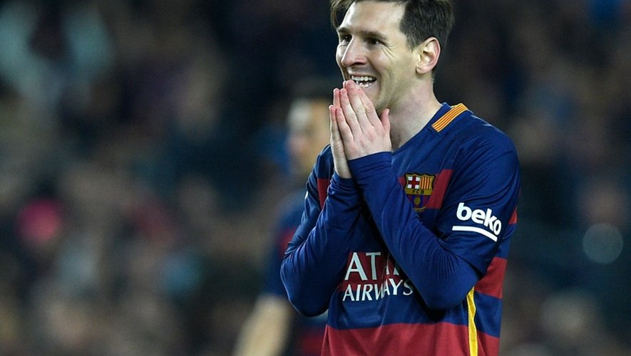 Le meilleur joueur mondial de football, l'Argentin Lionel Messi, le 2 avril 2016 à Barcelone