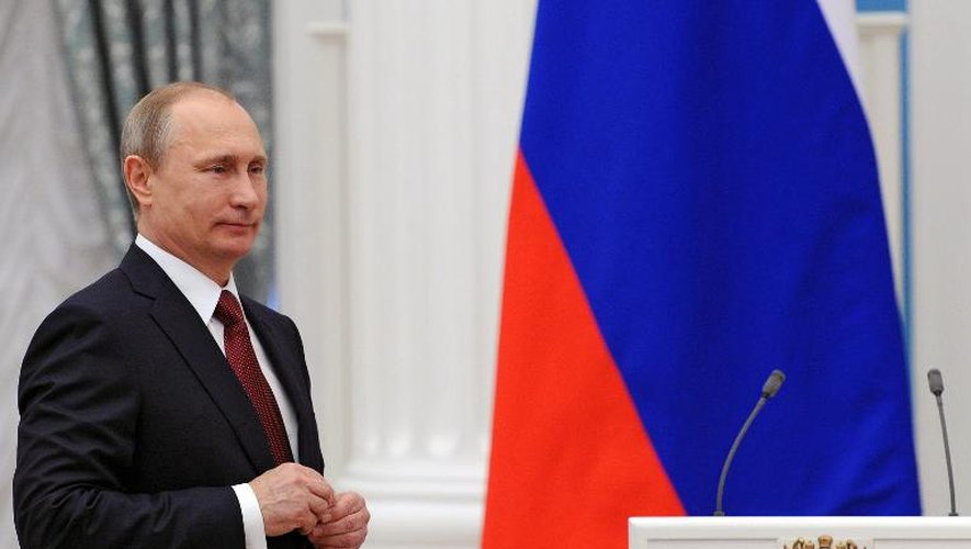Le président russe Vladimir Poutine le 1er mai 2015 à Moscou