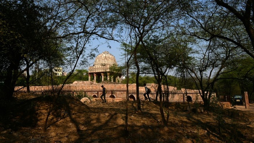 La tombe de Mehrauli dans le parc archaeologique le 25 février 2016 à New Delhi