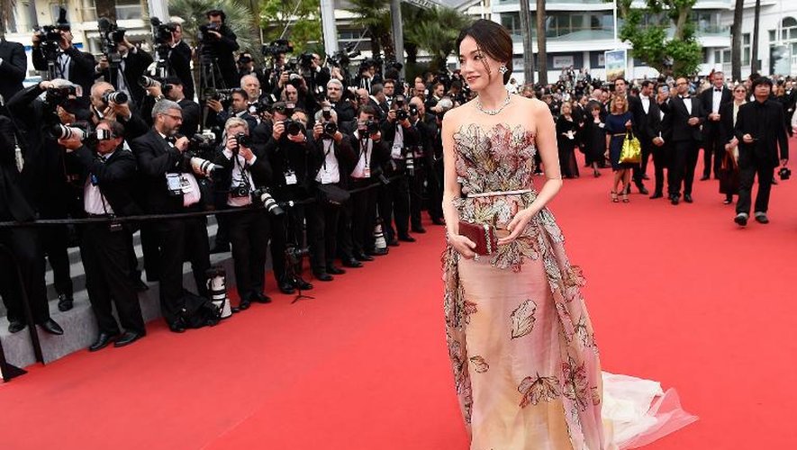 L'actrice taïwainaise Shu Qi au festival de Cannes le 24 mai 2015